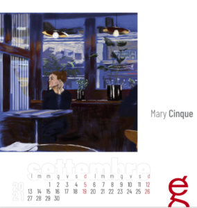 Mary Cinque Wolf restaurant, digital painting